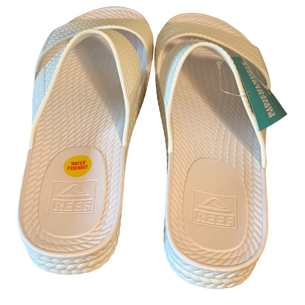 Reef NWT White Lightweight Water Friendly Slide Sandals (SH206) - Picture 5 of 12